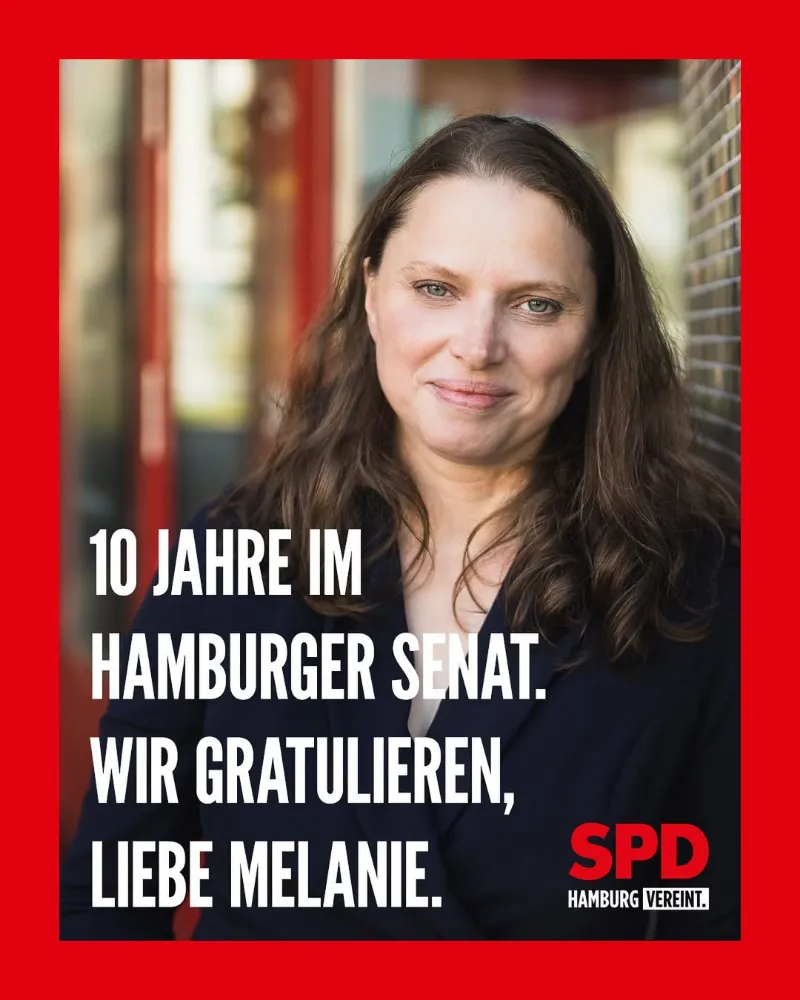 Hamburg Senatosu’nda 10. Yılını Dolduran Melanie Leonhard’a Teşekkür.  Zehn Jahre im Hamburger Senat: Danke, Melanie Leonhard!