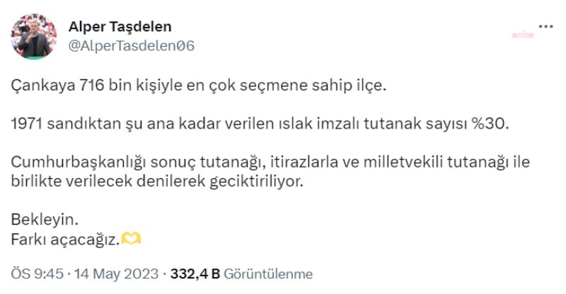 ALPER TAŞDELEN: 