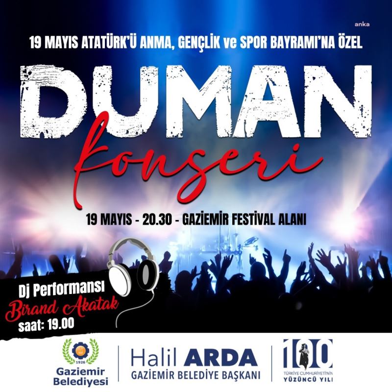 DUMAN, 19 MAYIS’TA GAZİEMİR’DE SAHNE ALACAK