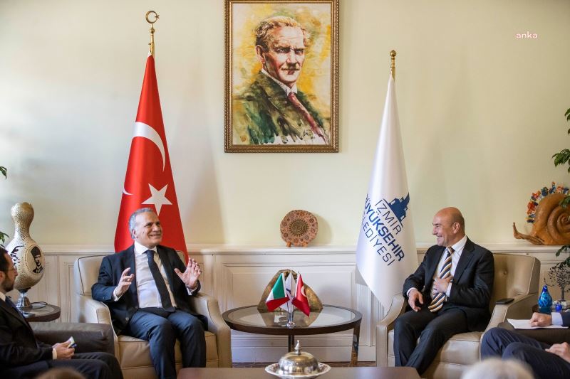 İTALYA’NIN TÜRKİYE BÜYÜKELÇİSİ GİORGİO MARRAPODİ TUNÇ SOYER’İ ZİYARET ETTİ