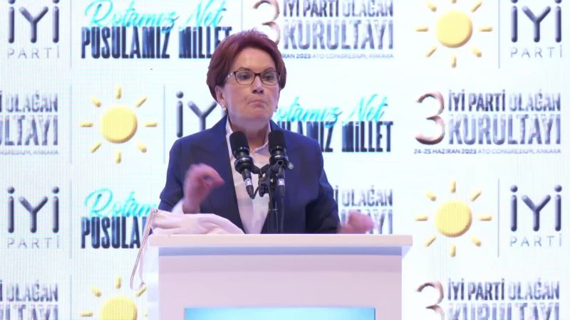AKŞENER, YENİDEN İYİ PARTİ GENEL BAŞKANI SEÇİLDİ 