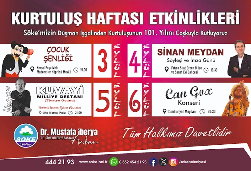 SÖKE’NİN KURTULUŞU ETKİNLİKLERİ BAŞLIYOR