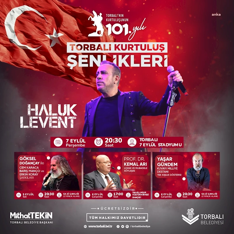 TORBALI’DA KURTULUŞ ŞENLİKLERİ PROGRAMI BELLİ OLDU