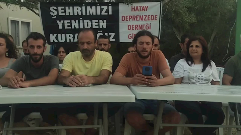HATAY DEPREMZEDE DERNEĞİ KURUCUSU DEVECİ: 