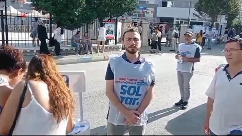 SOL PARTİ İZMİR İL ÖRGÜTÜ ÇEDES PROJESİNİN UYGULANACAĞI İLHAN ONAT İLKOKULU ÖNÜNDE EYLEM YAPTI: “BU PROTOKOLÜ OKULLARDA  UYGULATMAYACAĞIZ. LAİK EĞİTİMİ GASP ETTİRMEYECEĞİZ”