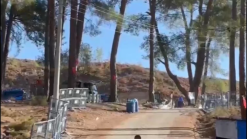 AKBELEN’DE JANDARMA NÖBET ALANINA GİRDİ, KÖYLÜLERİN ÇADIRLARI SÖKÜLDÜ