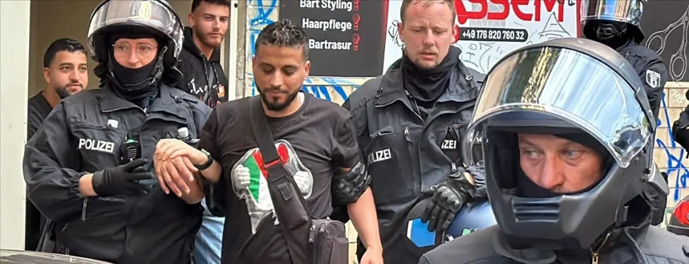 Berlin’de Filistin’e destek eyleminde çok sayıda gösterici gözaltına alındı