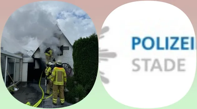  Stade: Werkstattanbau geriet in Brand