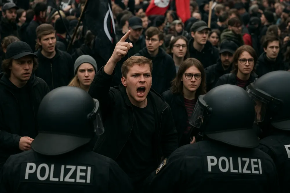 Gießen’de AfD Gençlik Toplantısı Gerginliği: Polis Barışçıl Aktivistlere Sert Müdahale Etti