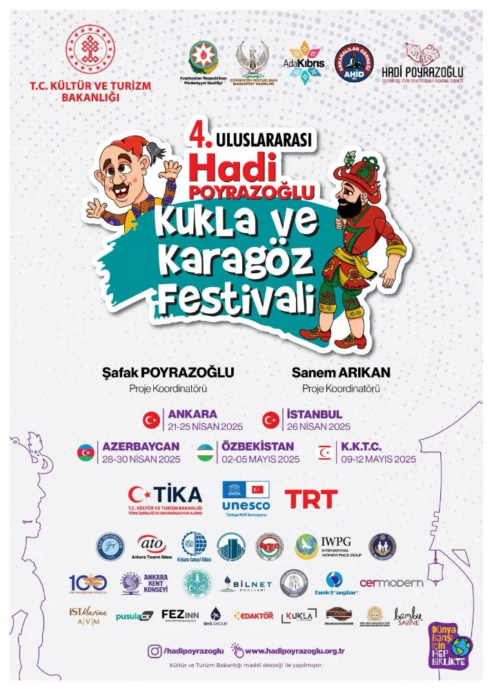 Uluslararası Hadi Poyrazoğlu Kukla ve Karagöz Festivali  21 Nisan