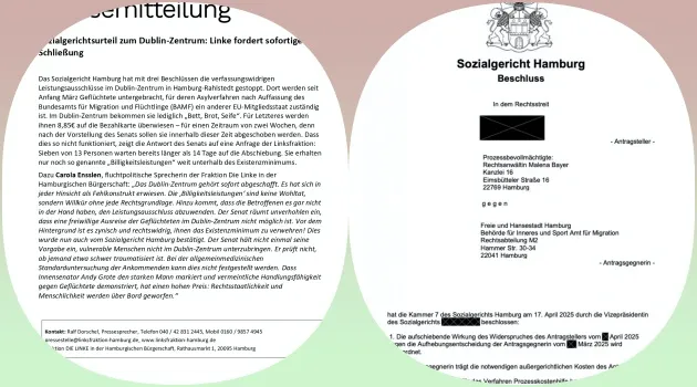 Hamburg Sosyal Mahkemesi’nden Dublin Merkezi Hakkında Çarpıcı Karar: Sol Parti Kapatılmasını Talep Ediyor