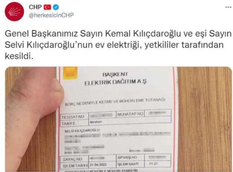 3 aylık borç 1.030 lirayı bulunca Kılıçdaroğlu