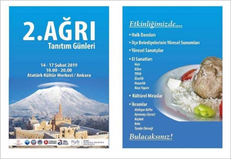 AĞRI’NIN KÜLTÜREL ŞÖLENİ ANKARA’DA CANLANIYOR