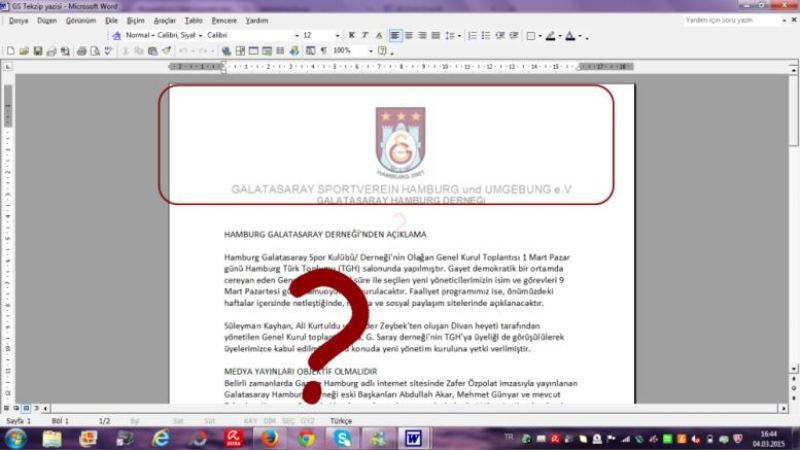 Galatasaray ruhuna yakışmayan  ‘ alçakça ‘ yapılan açıklamaya cevabımızdır(1)