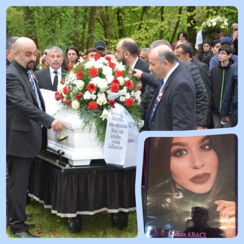 Genç Gülhan göz yaşlarıyla toprağa verildi.