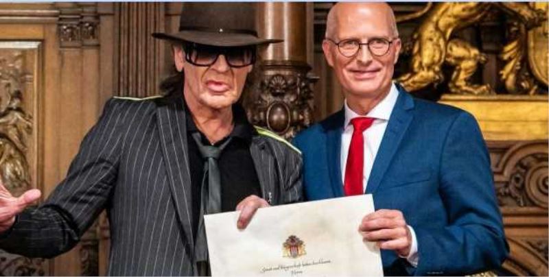 Udo Lindenberg‘e Hamburg Onur Hemşehriliği unvanı verildi